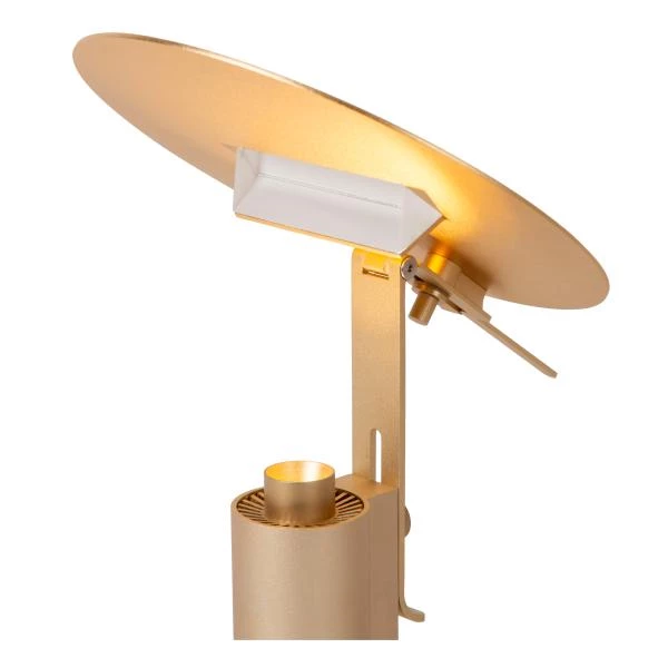 Lucide Premium FITS - Table lamp - Ø 20 cm - LED - 1x7W 3000K - Matt Gold / Brass - detail 4